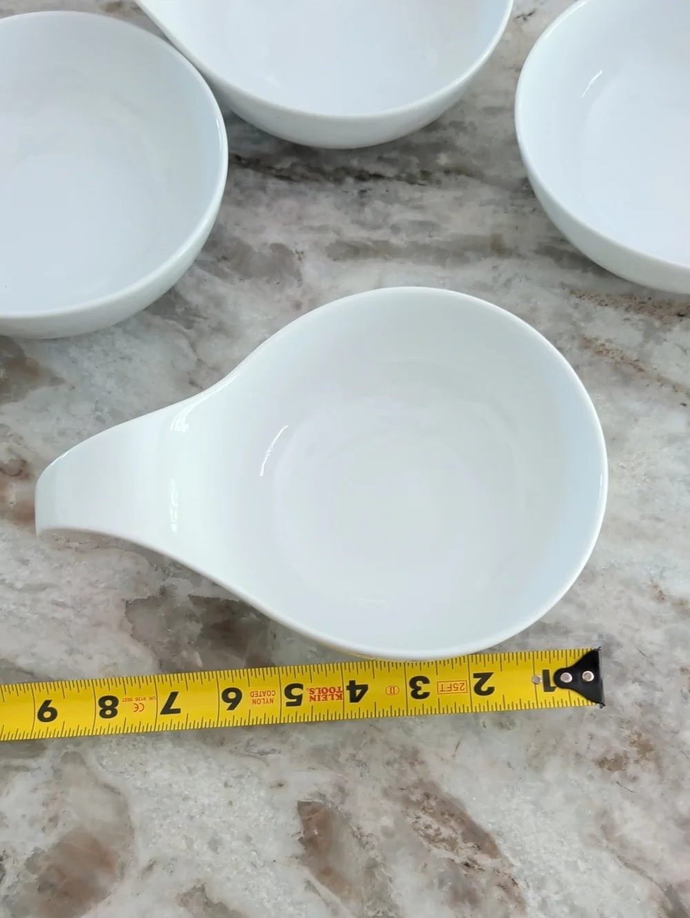 Pottery Barn Great White Lugged Swoop Handled Bowls